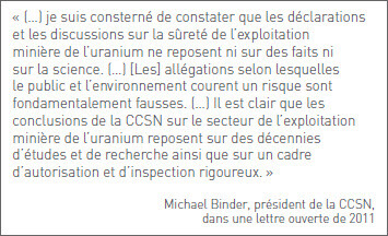 Uranium Backgrounder Quote - French