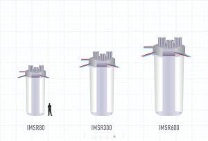 Les dimensions du cœur varient selon le modèle de réacteur IMSR