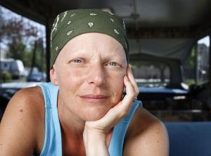 Woman with cancer